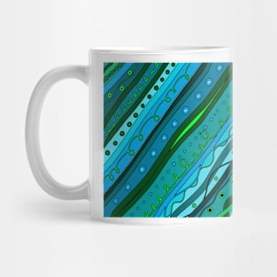 Celebration in Blues and Greens Mug